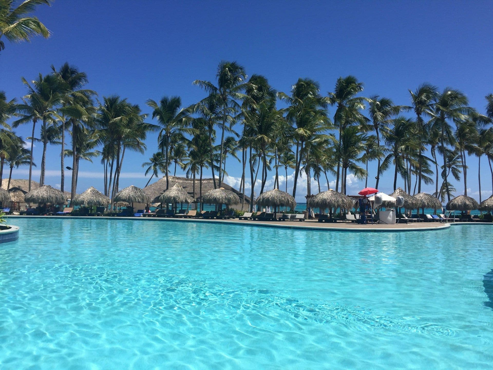 Private airport transfer vehicle waiting for travelers in Punta Cana